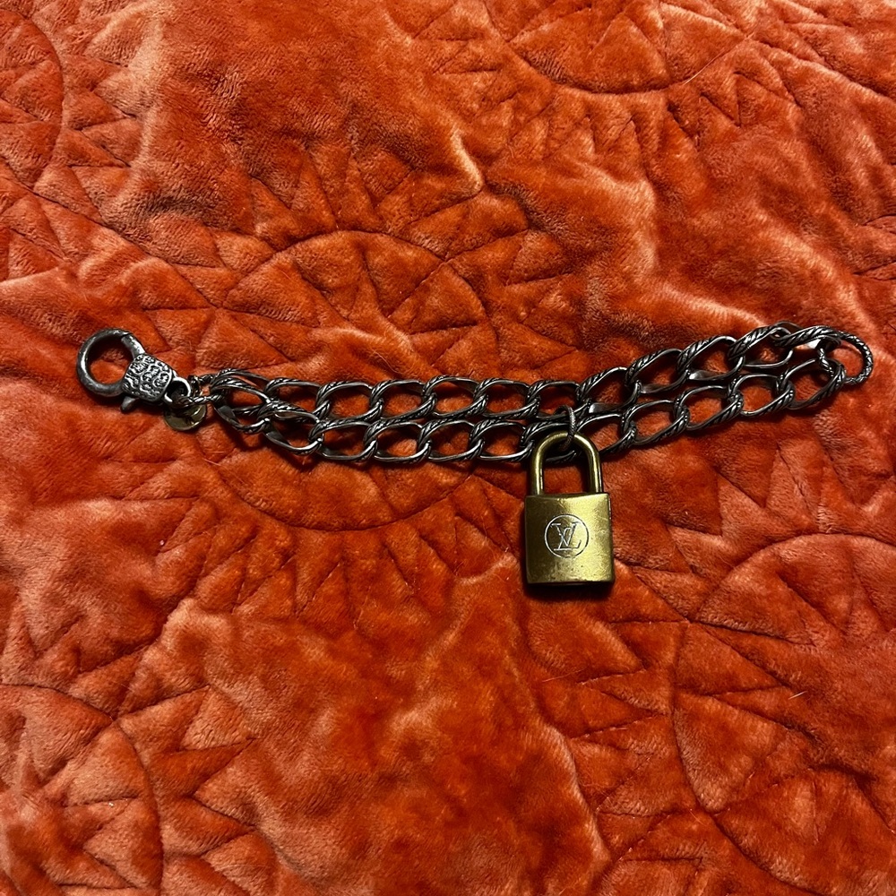 Authentic LV Padlock Chain Bracelet